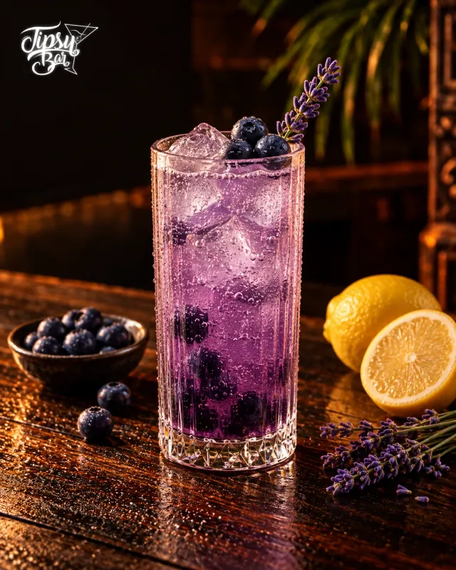 Blueberry Lavender Fizz de Tipsy Bar