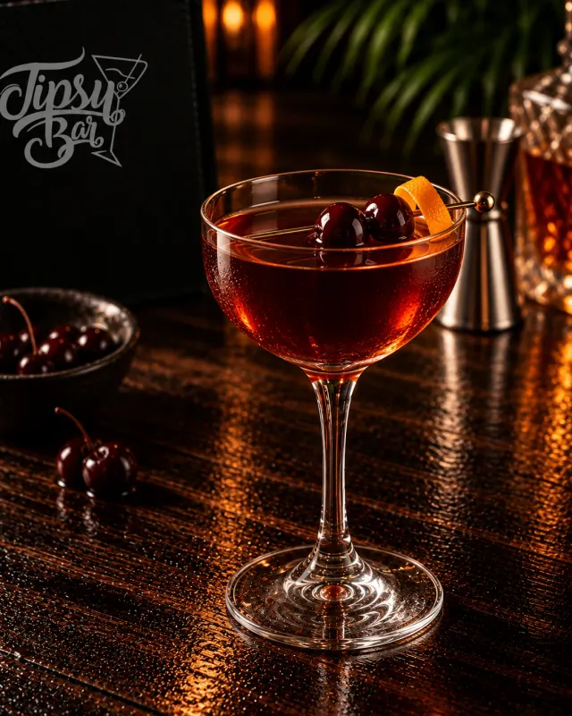 Cherry Manhattan de Tipsy Bar