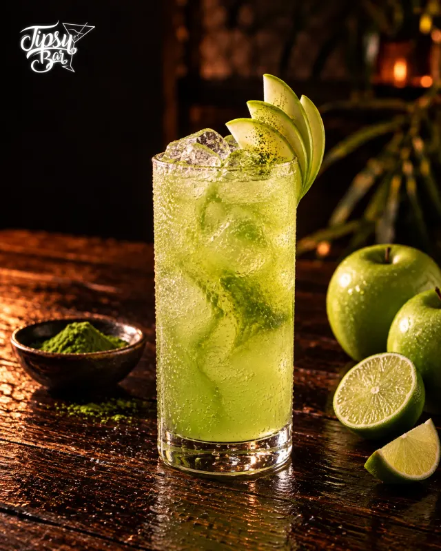 Green Apple Matcha Fizz de Tipsy Bar
