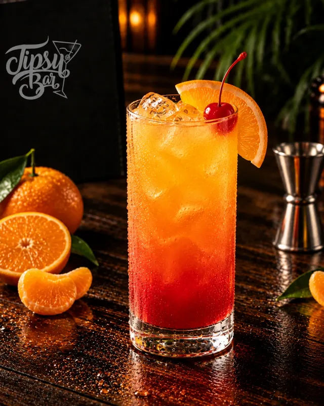 Tequila Sunrise de Mandarina de Tipsy Bar