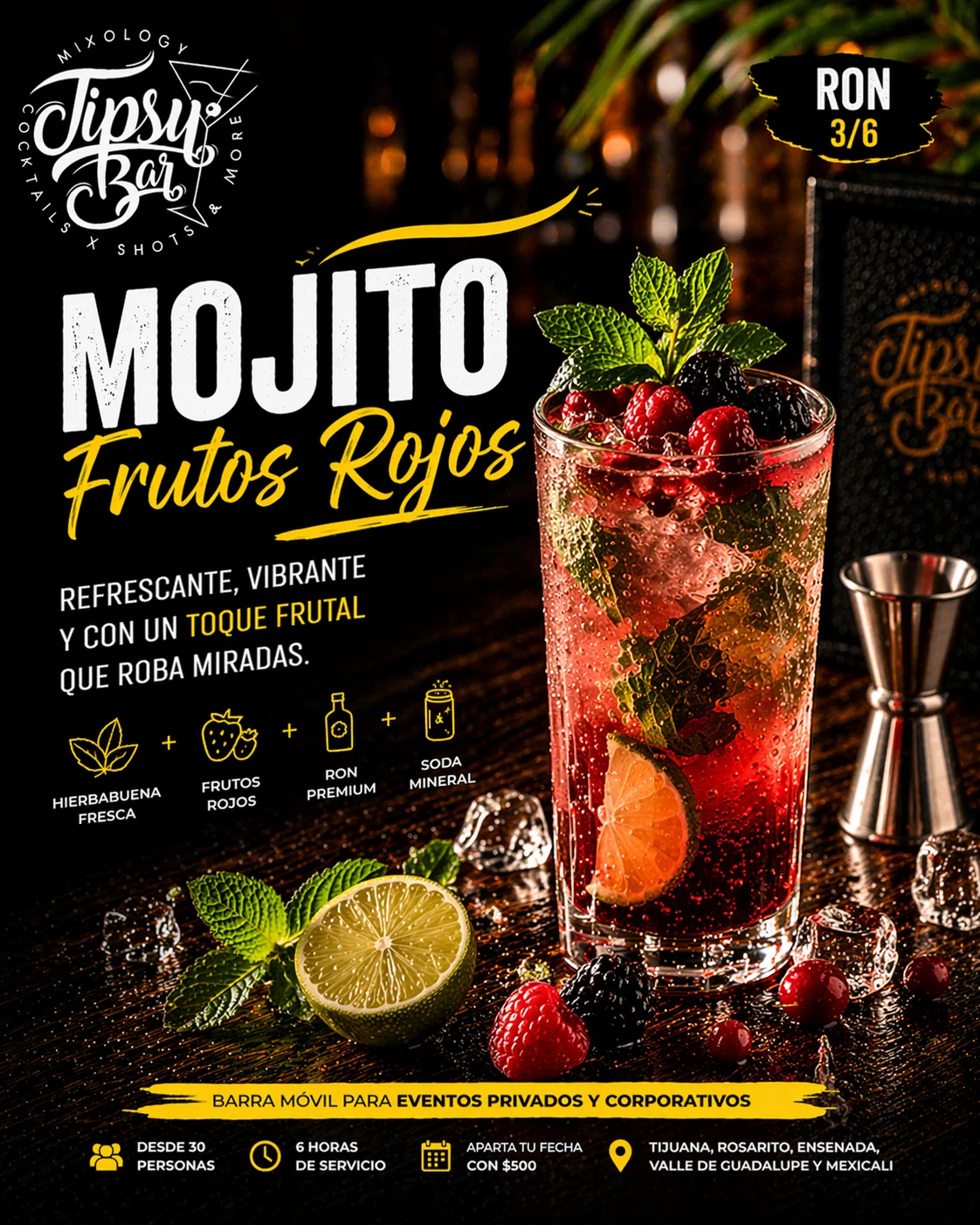 Ron — Mojito Frutos Rojos